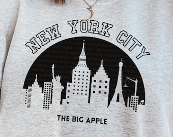 New York Svg, Silhouette New York, New York City Svg, NYC Svg, NY Svg, New York Skyline Svg, couper des fichiers pour les artisans, Silhouette
