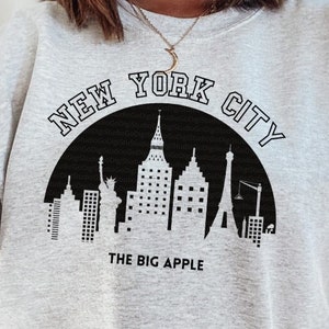 New York Svg, Silhouette New York, New York City Svg, NYC Svg, NY Svg, New York Skyline Svg, couper des fichiers pour les artisans, Silhouette