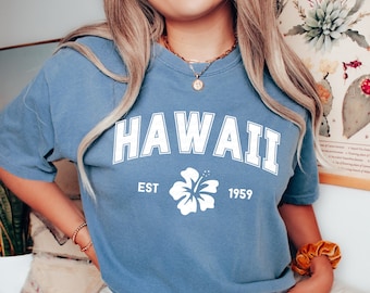 Hawaii Svg Png y archivos cortados para Cricut, Camisa hawaiana Svg, Aloha State Png, Regalos de Hawaii, Hawaii Clipart, Hawaii Lover Svg y clip art