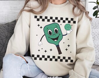 Pickleball PNG, Pickleball Sublimation Design, Retro Pickleballer Illustration, Paddle Png, Pickleball Shirt PNG, Trendy Pickle Ball Lover