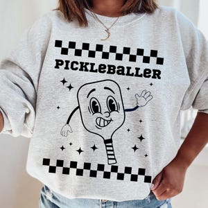 Pickleball SVG, Pickleball PNG, Retro Pickleballer Cut Files for Cricut, Paddle Png, Pickleball Shirt Design, Trendy Picke Ball Lover Svg
