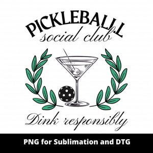 Pickleball PNG, Pickleball Sublimation Design, Coquette Pickleballer Social Club, Paddle Png, Pickleball Shirt PNG, Trendy Pickle Ball Lover