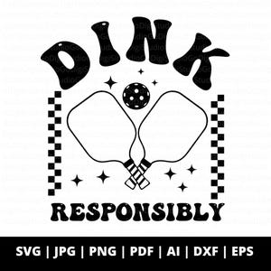 Pickleball SVG, Pickleball PNG, Retro Pickleballer Cut Files for Cricut, Paddle Png, Pickleball Shirt Design, Trendy Picke Ball Lover Svg