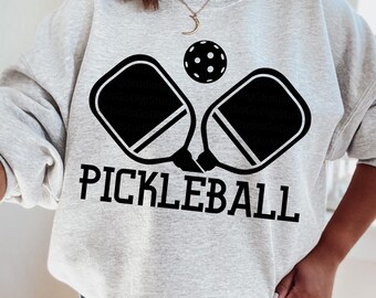 Pickleball SVG, Pickleball PNG, Retro Pickleballer Cut Files for Cricut, Paddle Png, Pickleball Shirt Design, Trendy Picke Ball Lover Svg