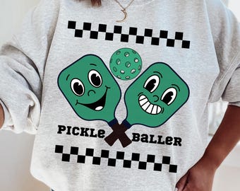 Pickleball PNG, Pickleball Sublimation Design, Retro Pickleballer Illustration, Paddle Png, Pickleball Shirt PNG, Trendy Pickle Ball Lover
