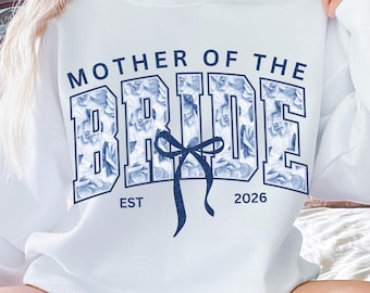 Mother of the Bride 2026 PNG, Mom of Bride Clipart, Wedding Shirt PNG, Bridal Sublimation Design, Wedding Party Illustration, 2026 Wedding