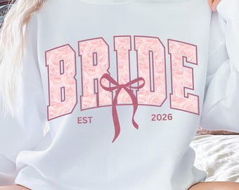 Bride 2026 PNG, Engagement Clipart, Bridal Sublimation Design, Bachelorette Shirt Design, Engaged PNG, Bride 2026 Illustration, Bride PNG