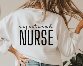Registered Nurse Svg Png and Cut Files for Cricut, Nurse Shirt Svg, Nurse Life Svg, Nurse Sublimation, RN Png, Silhouette, Digital Prints