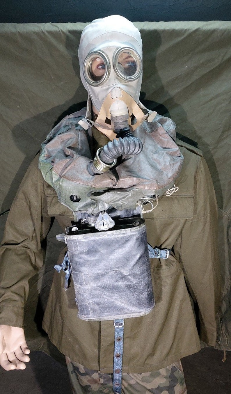 Ip4 Mask Gas Mask IP 5 Russian Military Rebreather Gray Soviet Complete Plus ...