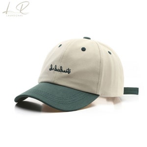 Casquette de baseball pour hommes et femmes, 100% coton, Lettre brodée, Casquette de sport Vert Rouge Bleu, Chapeau de soleil, New era