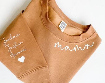 I wear my heart on my sleeve Mama jumper | Personalised jumper