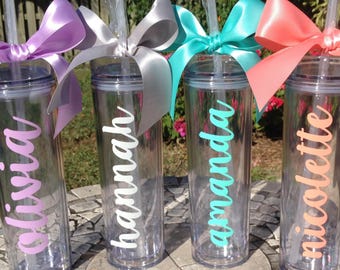 Calcomanías de vinilo personalizadas: 69 colores, 60 fuentes - Vasos, portátiles y vehículos
