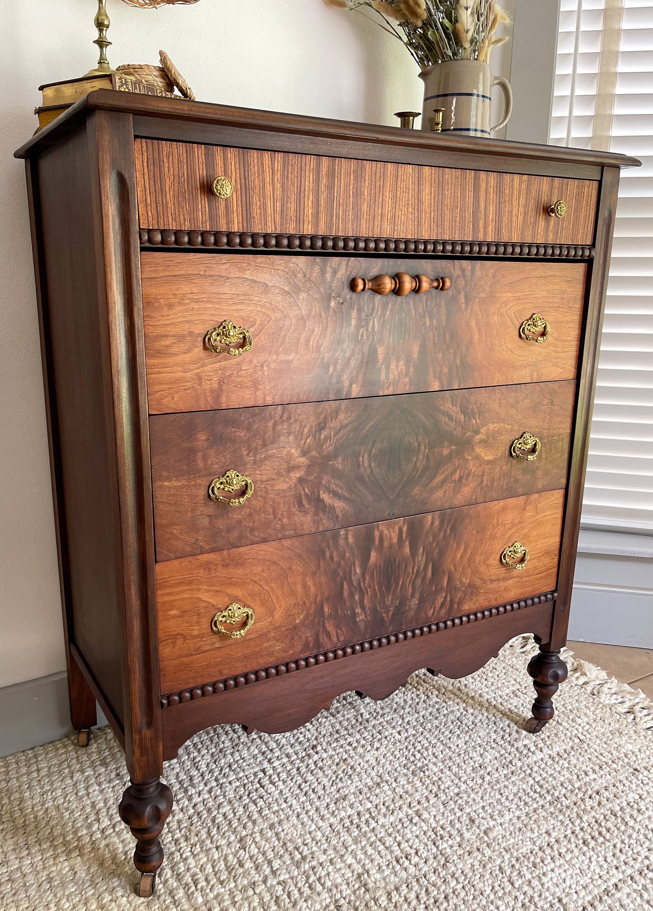 SOLD / Antique Tall Dresser / Local Houston Only / 1930's Dresser - Etsy