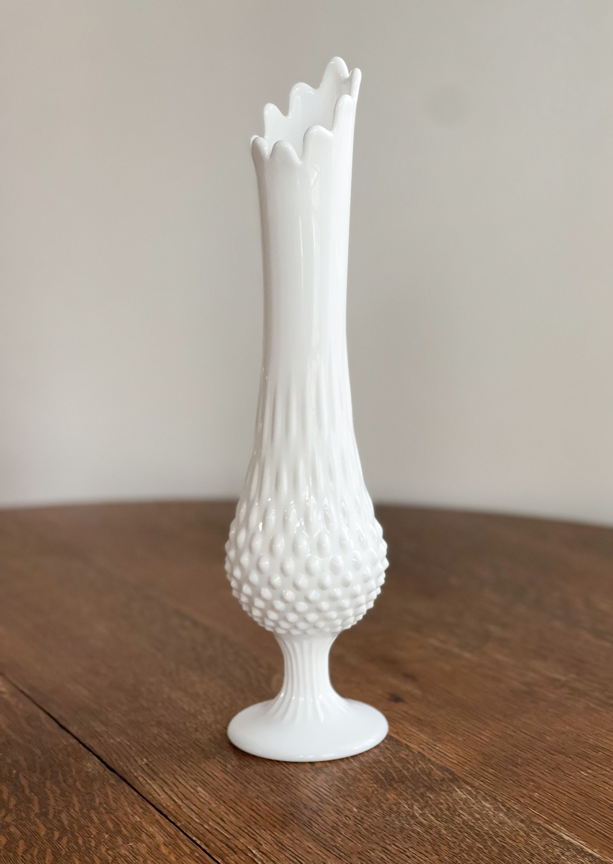Vintage Milk Glass Vases / Tall Milk Glass / Pick Your Vase / Hobnob