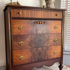 SOLD / Antique Tall Dresser / Local Houston Only / 1930&#39;s Dresser