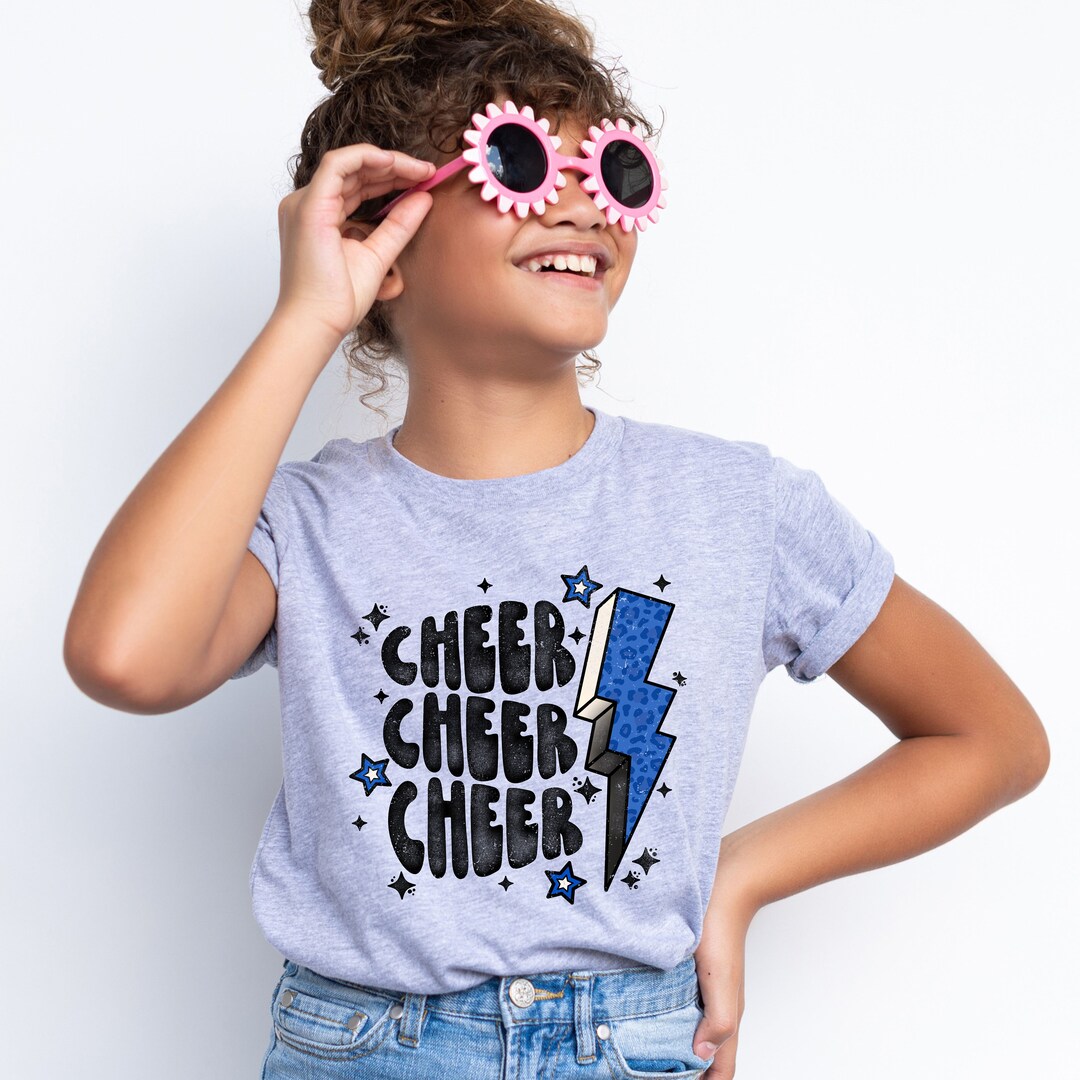 Girls Cheer Shirt Girls Cheerleading Tshirts Youth Cheer Etsy