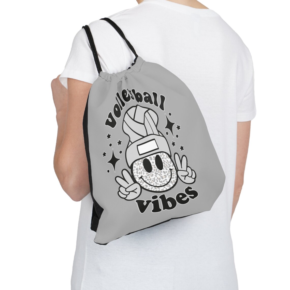 Volleyball Drawstring Bag Volleyball Cinch Bag Volleyball Etsy