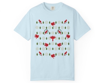 Cardinal Christmas T-shirt Holiday Tee Festive Top