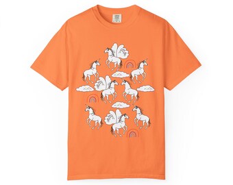 Pegasus Meets Unicorn Fantasy T-shirt