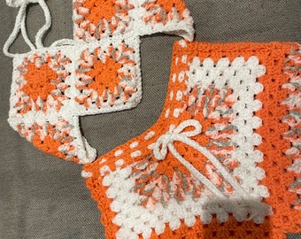 PDF Crochet Pattern Summer Coords Set: Shorts and Halter Top