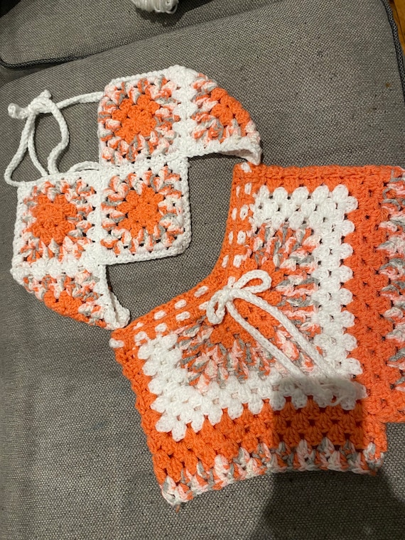 PDF Crochet Pattern Summer Coords Set: Shorts and Halter Top