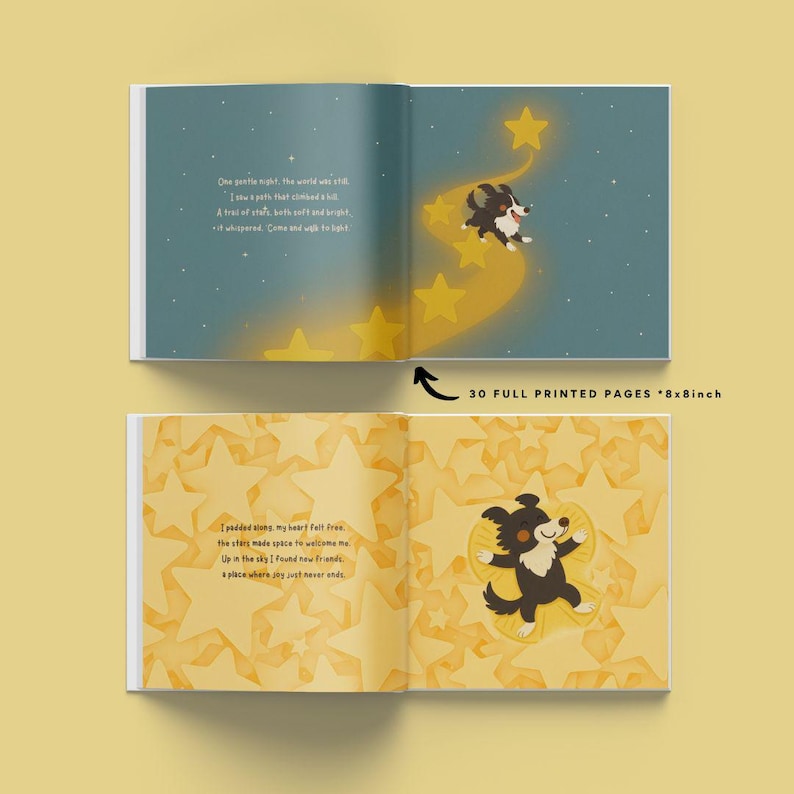 Personalized Pet Portrait Memorial Book: Comforting Loss Gift for Kids
