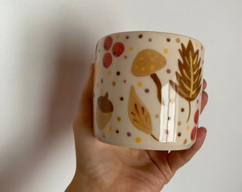 Autumn Design Big Cup/handmade - 350 ml