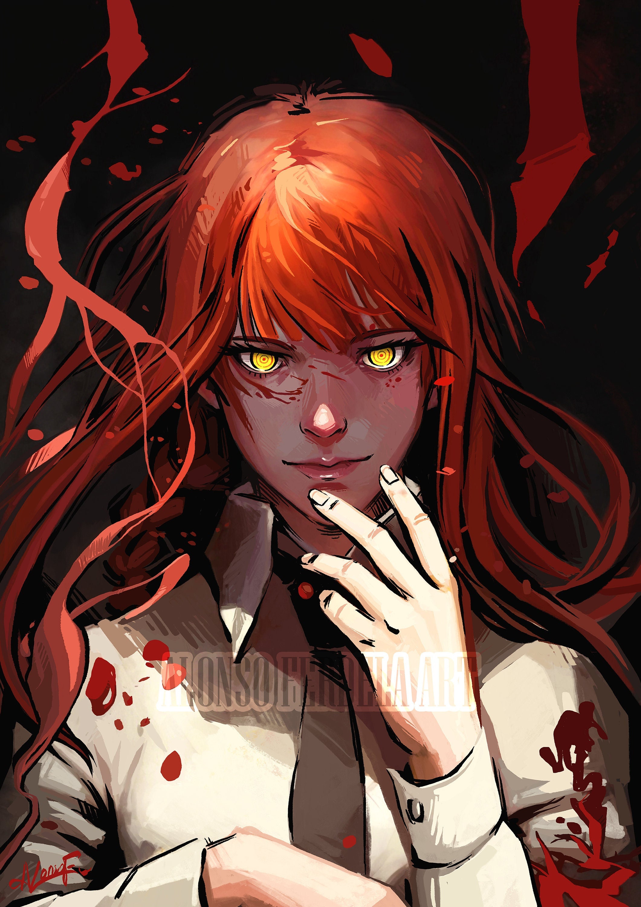 Makima Vector Makima chainsaw Man Art Print - Etsy