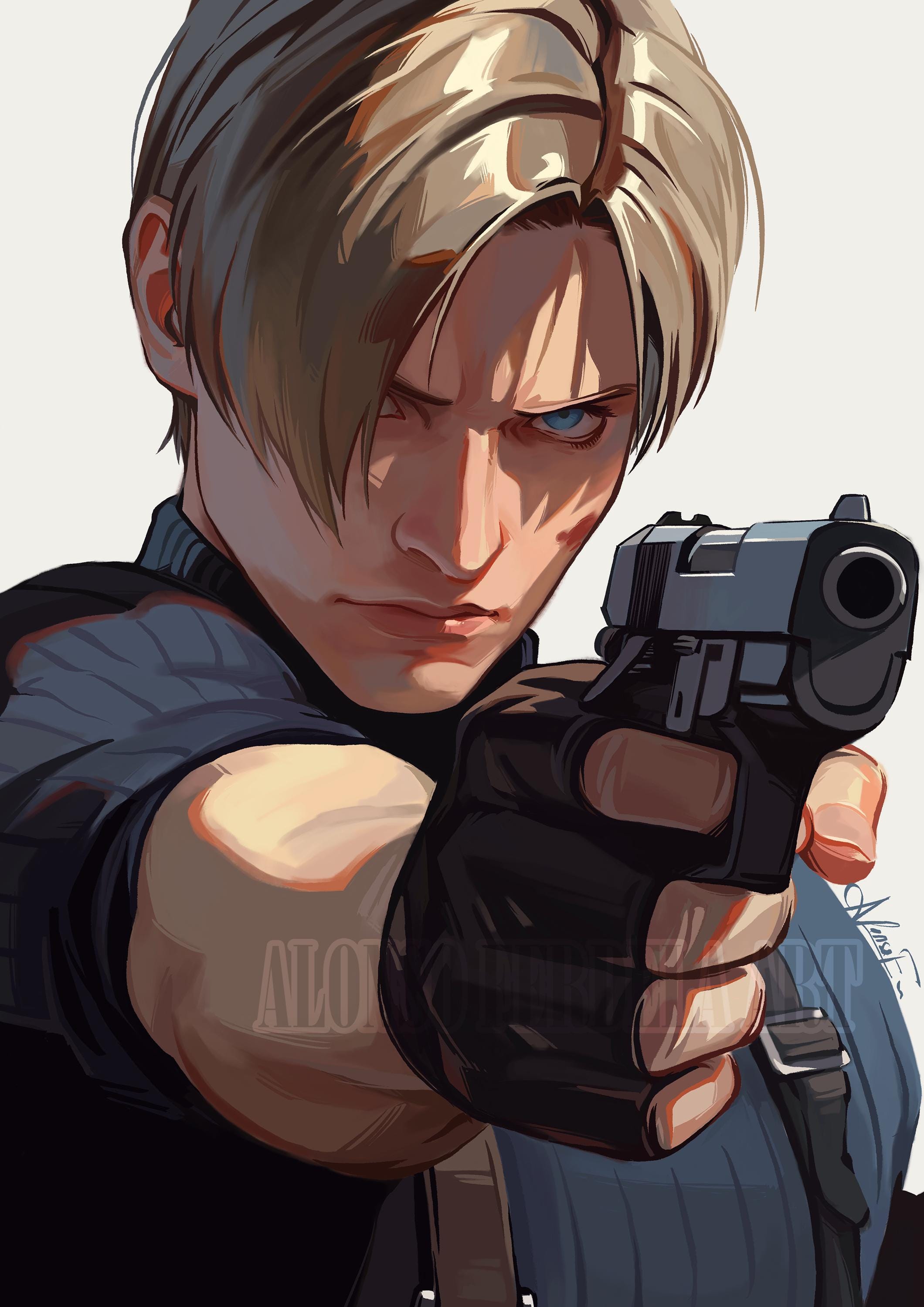 Leon Scott Kennedy [resident Evil 4] Art Print - Etsy