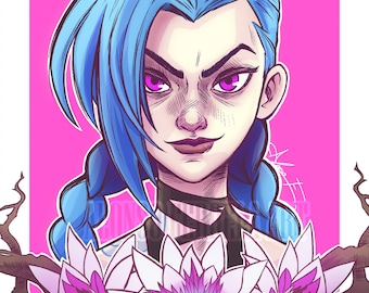 Jinx Portrait [Arcane] Art Print