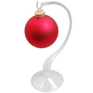 High-quality glass stand large 22 cm (without ball) mouth-blown, free-formed