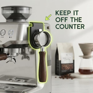 Breville Barista Express portafilterhållare, Sage Espresso sidomonterad, platsbesparande kaffestationsorganisatör