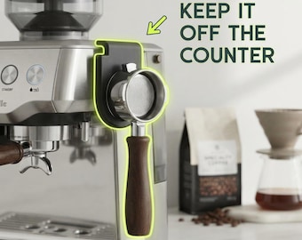 Breville Barista Express Portafilter Holder, Sage Espresso Side Mount, Space Saving Coffee Station Organizer