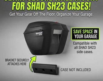 Shad Side Case Wall Mount, Motorcycle Pannier Storage Holder, SH23