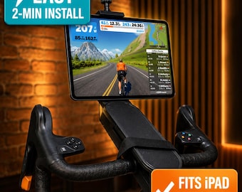 Zwift Ride Tablet Mount | Case-Friendly, Stable iPad Holder for Indoor Cycling