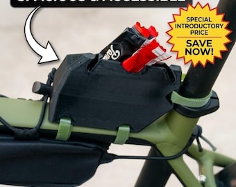 Papelera aerodinámica para cuadro de bicicleta - Organizador de envoltorios de geles para ciclismo de carretera y triatlón