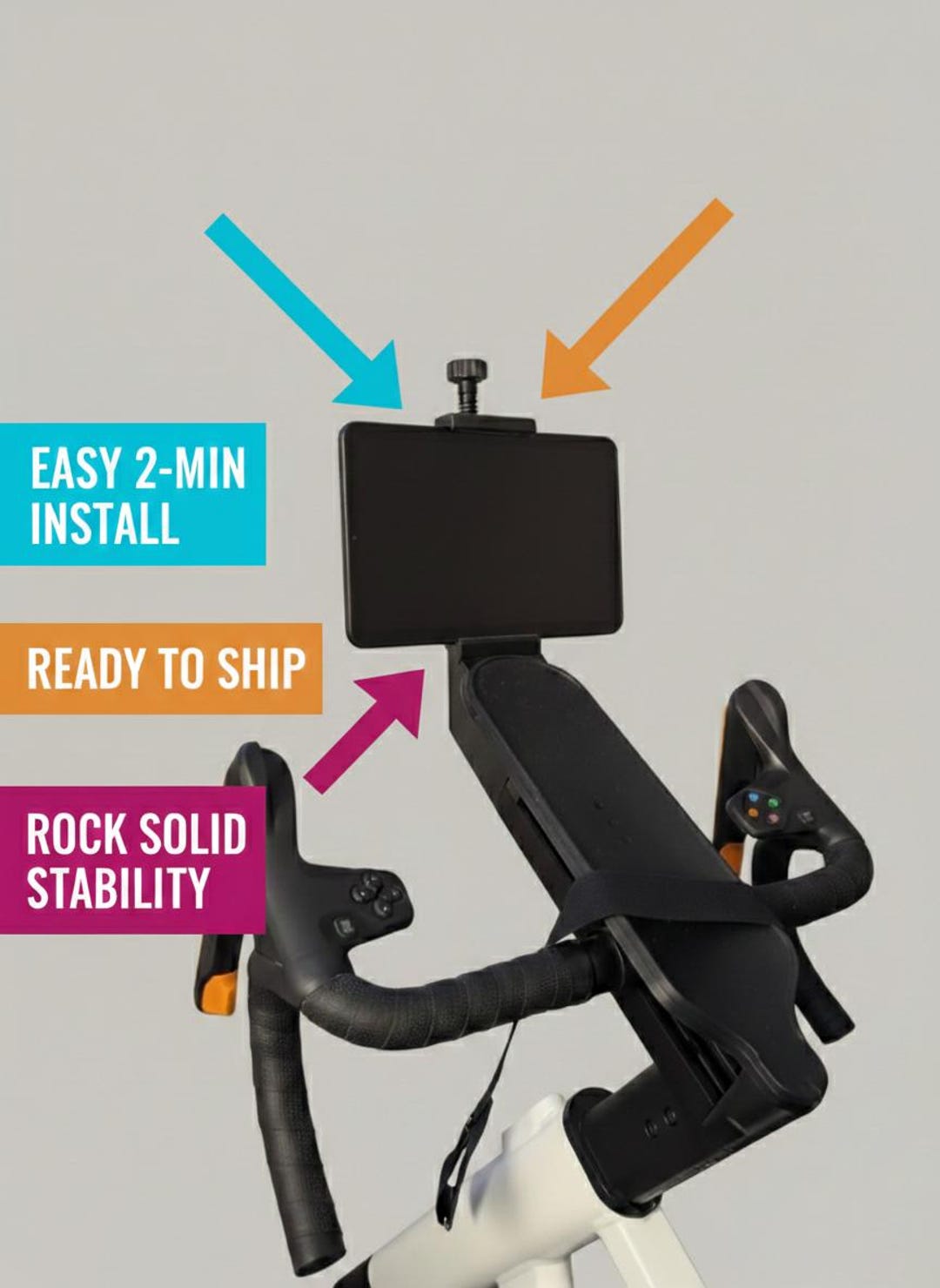 My Ride Tablet Zwift Ride Tablet Mount - Case Friendly iPad Holder - Etsy