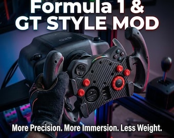 Mejora del volante Logitech G29 estilo F1 GT: Mejora de simulación de carreras con fibra de carbono.