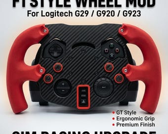 Modificación del volante estilo F1 para simuladores de carreras Logitech G29, G920 y G923.