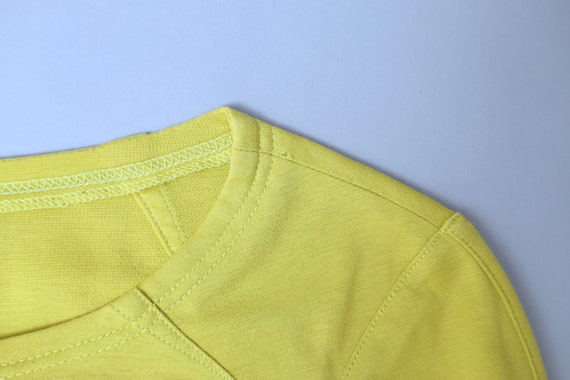 1990s Thierry Mugler yellow cotton longsleeve shi… - image 8