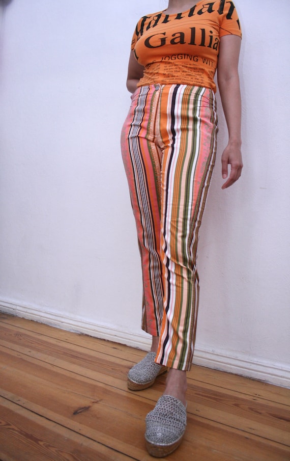 1990s Jeans de Christian Lacroix multicolour patte