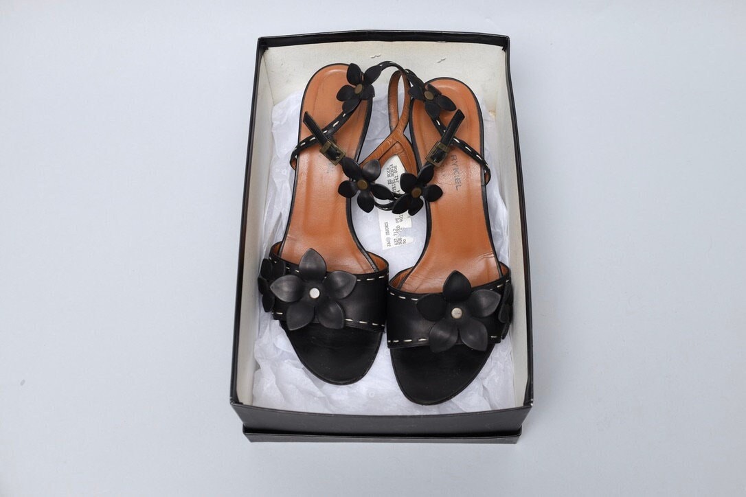 Escarpins Sonia Rykiel - Cuir Marron - Taille 37,5 EU - Occasion Très Bon état