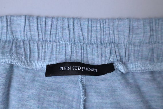 2000s Plein Sud gray melange draped jersey mini s… - image 7