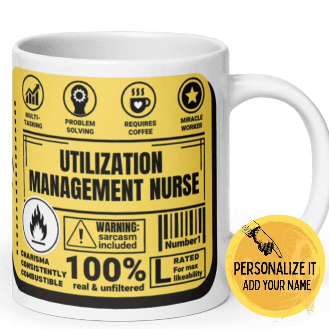Utilization Management Nurse Custom 20 Oz Large Coffee Mug Funny
