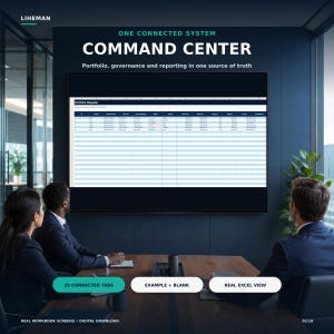 PMO-Vorlagenpaket für Excel und Google Sheets | 28 Portfolio-Vorlagen, Dashboard, RAID, Budget und Ressourcen