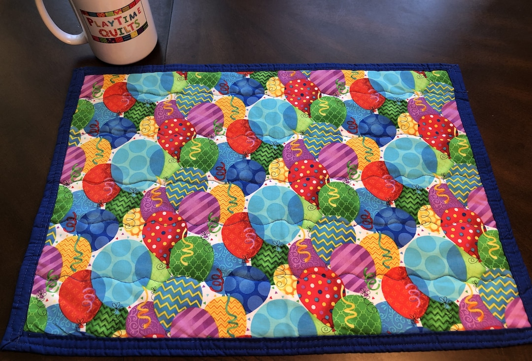 Large Celebration / Birthday Placemat Quilt Etsy