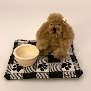 Homemade Reversable Dollhouse Dog Mat