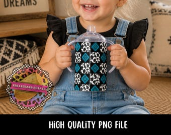 Western Sippy Cup Design: 12oz Tumbler Sublimation (Digital Download)