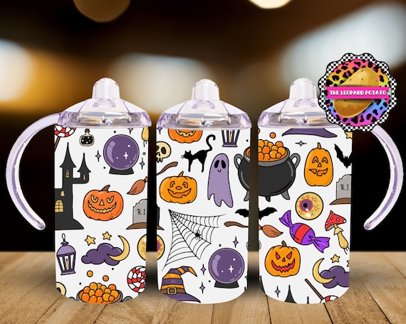 Sippy tumbler sublimation  Halloween sippy cup tumbler