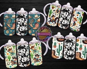 Western Tumbler Design Bundle: Kinder 12 Unzen Sublimation Wrap (Digitaler Download)